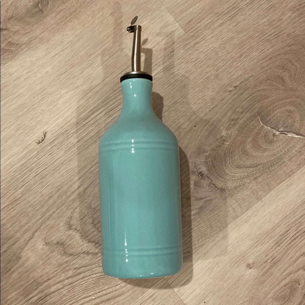 Ceramic Oil/Vinegar Dispenser Bottle - Turquoise